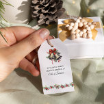 Winter Wedding Klockor och Holly Favor Presentetikett<br><div class="desc">Vinterbröllopspresent för favoriter eller bröllopsfester för att tacka dina gäster och märkre. Utformningen utmärker bröllop klockor med en röd båge och en gren av kulliga och röda bär. Om du vill samordna inbjudningar, kontorsprogram och evenemangsdekoder kan du bläddra i samlingen Holly Klockor Bröllop eller meddela mig om du vill lägga...</div>