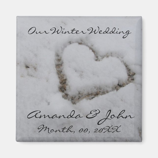 Winter Wedding Magnet (Framsidan)