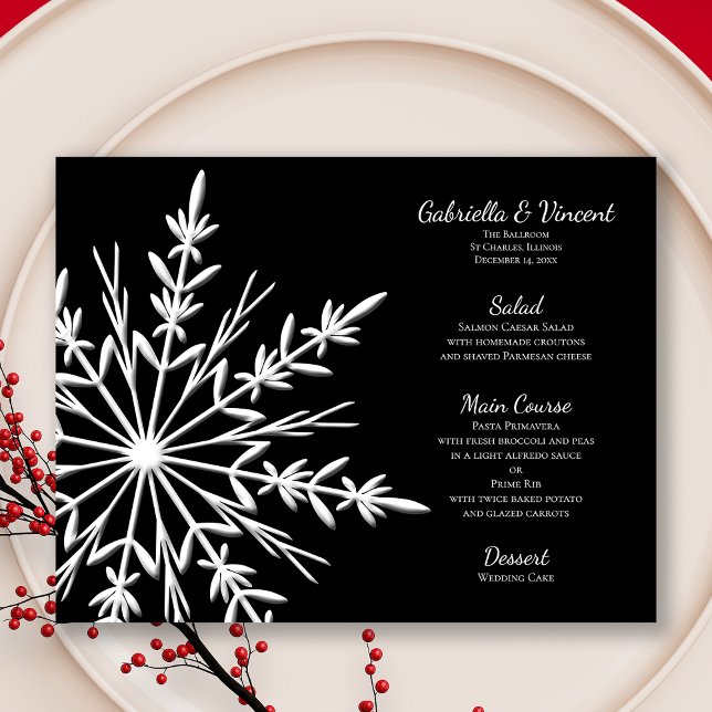 Winter Wedding Menu (Skapare uppladdad)