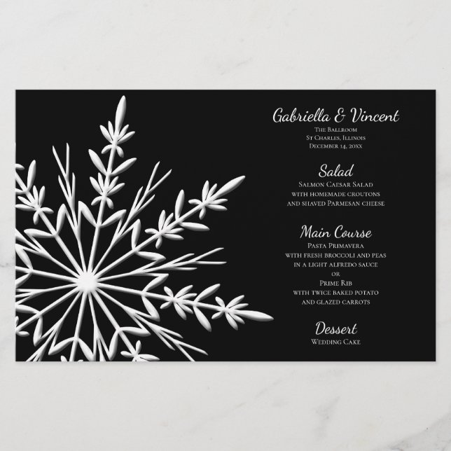 Winter Wedding Menu (Framsida)
