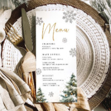 Winter Wedment Menu (jul), Bröllop, innermeny