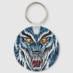 Winter Werevarv Fantasy Mörk skräckkonst Nyckelring