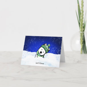 Winter Westie Note Card Kort