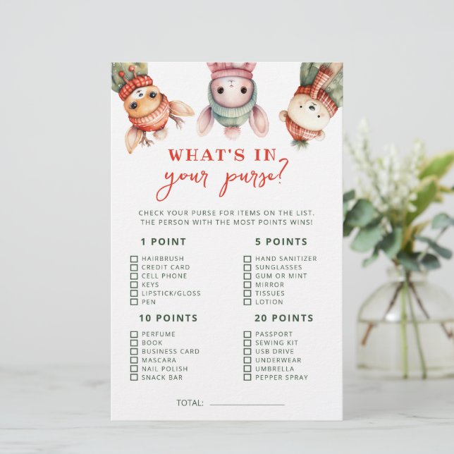 Winter What's in Your Purse Game (Stående Fram)