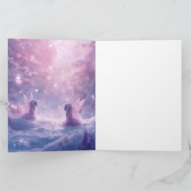 Winter Whispers and Fairy Light  Kort (Inuti)