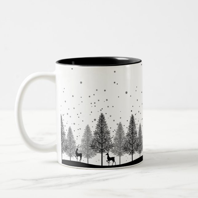 Winter Whispers Mug — A Lumina_Ash Collection Två-Tonad Mugg (Vänster)
