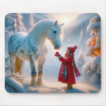 Winter White Dappled Horse