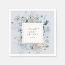 Winter Wildblomma Elegant Boho Baby Shower