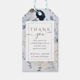 Winter Wildblomma Elegant Boho Baby Shower Presentetikett