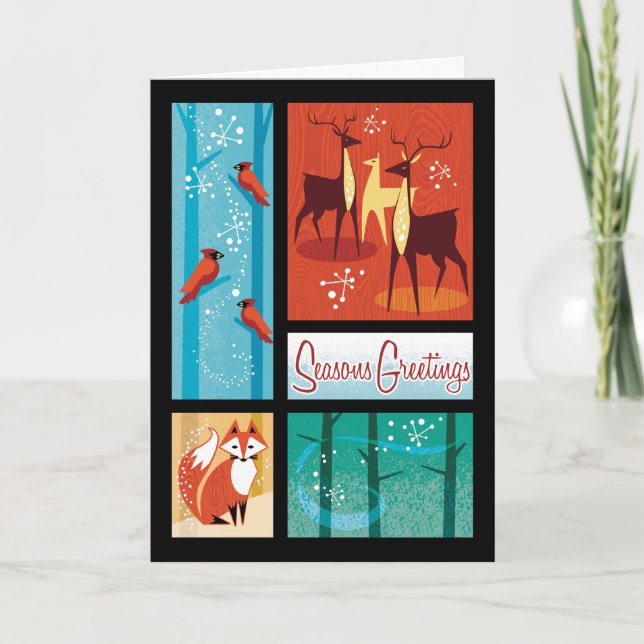 Winter Wildlife-Helgdagskort Helgkort (Framsida)