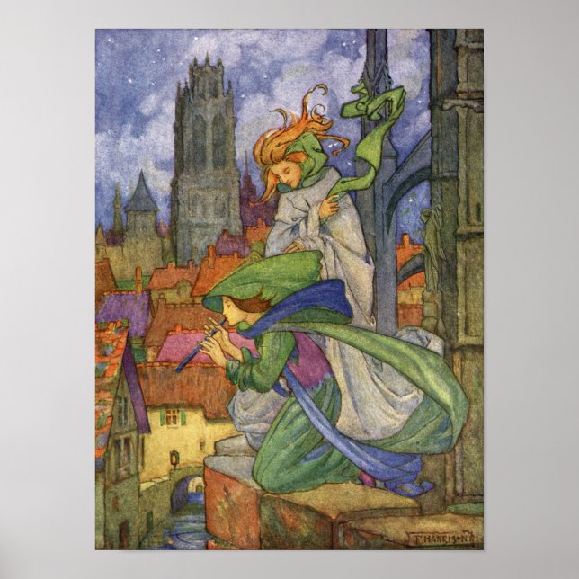 Winter & Windy Weather av Florence Harrison Poster (Framsidan)