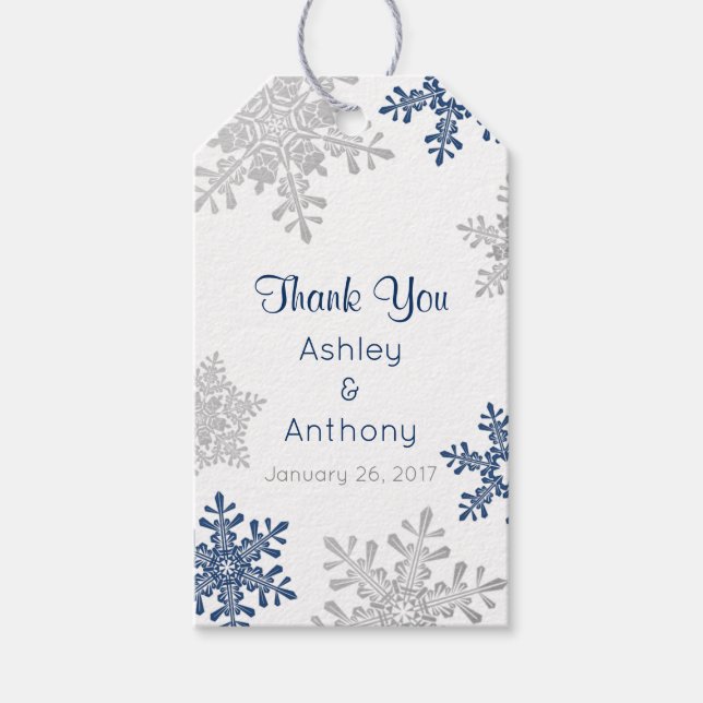 Winter Winter Winter Tack Silver Presentetikett (Framsidan)