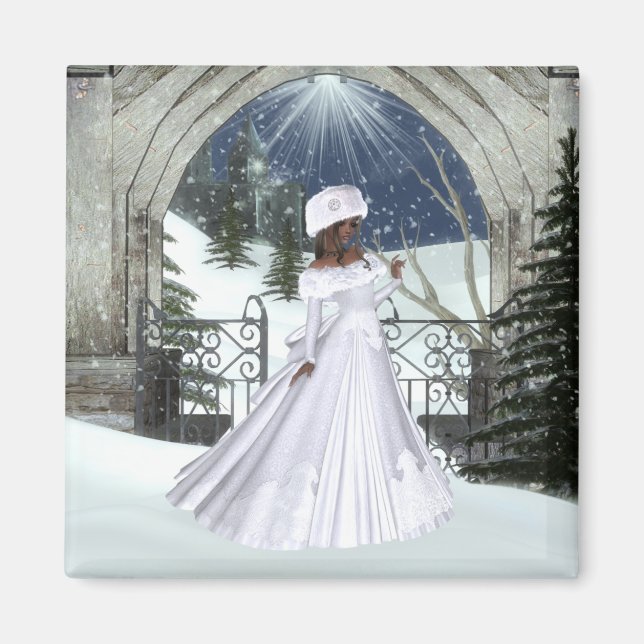 Winter Woman D3 Design - Fantasy Magnet (Framsidan)