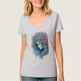 Winter Woman Fashion Illustration T Shirt