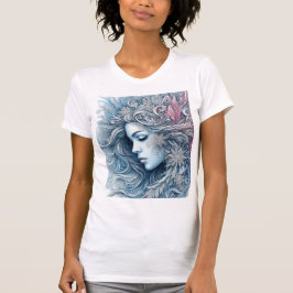 Winter Woman Fashion Illustration T Shirt