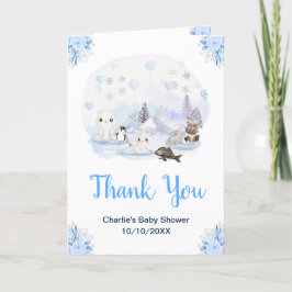 Winter Wonderland Animals Baby Shower Tack