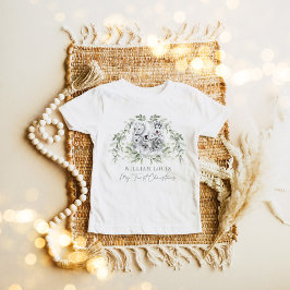 Winter Wonderland Artic Animals Baby 1:a jul T Shirt