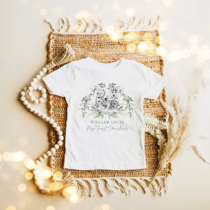 Winter Wonderland Artic Animals Baby 1:a jul T Shirt
