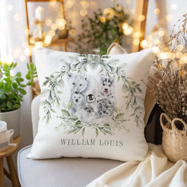 Winter Wonderland Artic Animals Helgdag Decor Kudde