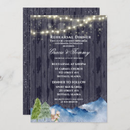 Winter Wonderland | Återkallningsmiddag för vatten Inbjudningar