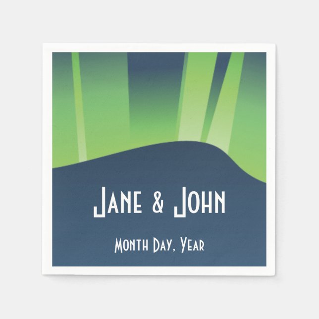 Winter Wonderland Auroras Napkins Pappersservett (Framsidan)