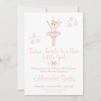 Winter Wonderland Baby Shower Invitation Inbjudningar