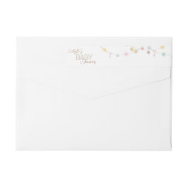 Winter Wonderland Baby Shower Returadress Etikettband