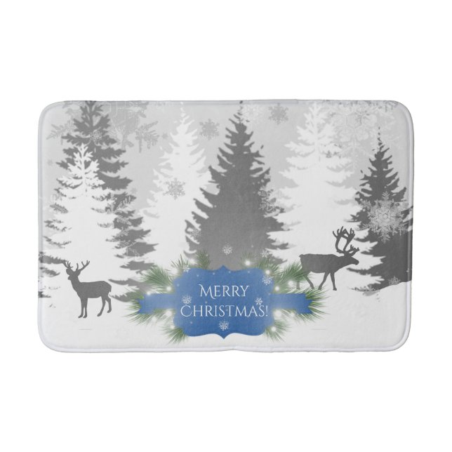 Winter Wonderland Bath Mat - Blue Badrumsmatta (Framsidan)