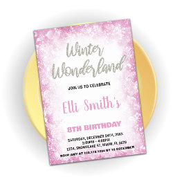 Winter Wonderland Birthday Investigations Cloud Ro Inbjudningar