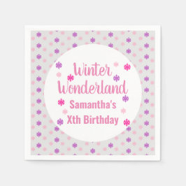Winter Wonderland Birthday Pappersservett