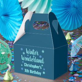 Winter Wonderland Birthday Presentaskar