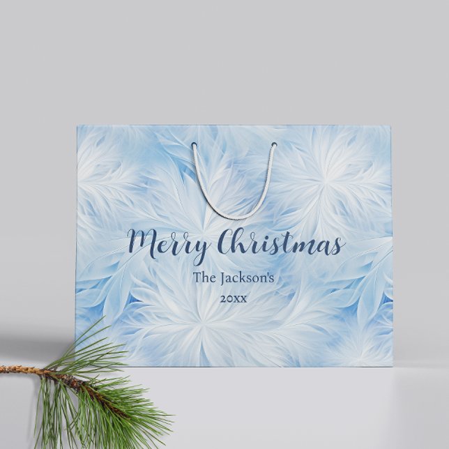 Winter Wonderland Blue frosty mönster (Skapare uppladdad)