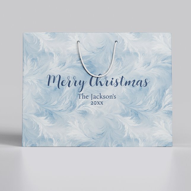 Winter Wonderland Blue frosty mönster (Skapare uppladdad)