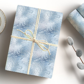 Winter Wonderland Blue frosty mönster Presentpapper