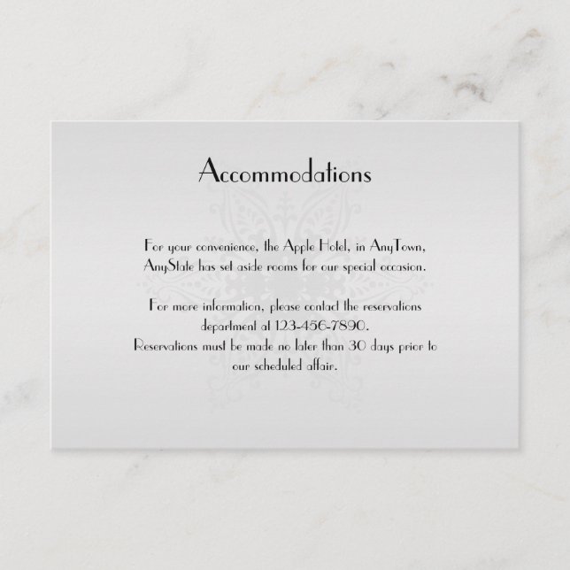 Winter Wonderland Bröllop Infoga Tilläggskort (Framsida)