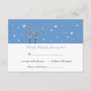 Winter Wonderland Bröllop OSA Card Kort