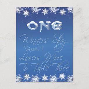 Winter Wonderland Bunco Bord kort nr 1