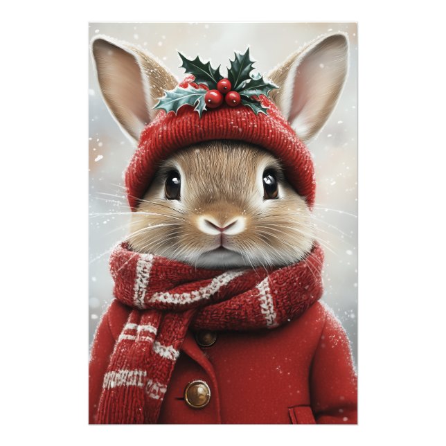 Winter Wonderland Bunny Fototryck (Framsidan)