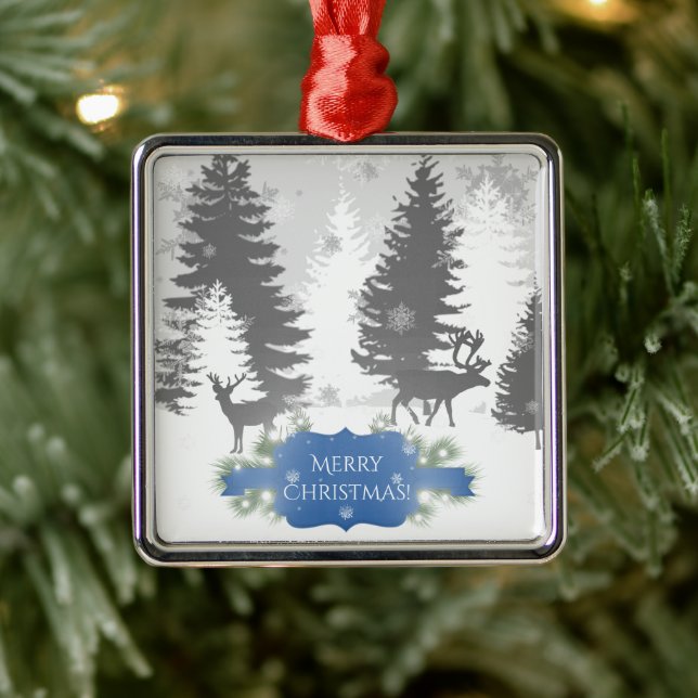 Winter Wonderland Ceramic Ornament - Blue (Träd)
