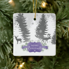 Winter Wonderland Ceramic Ornament - Lila