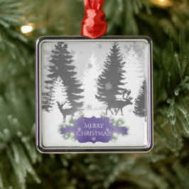 Winter Wonderland Ceramic Ornament - Lila