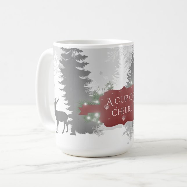 Winter Wonderland Coffee Mugg - Red (Framsida vänster)