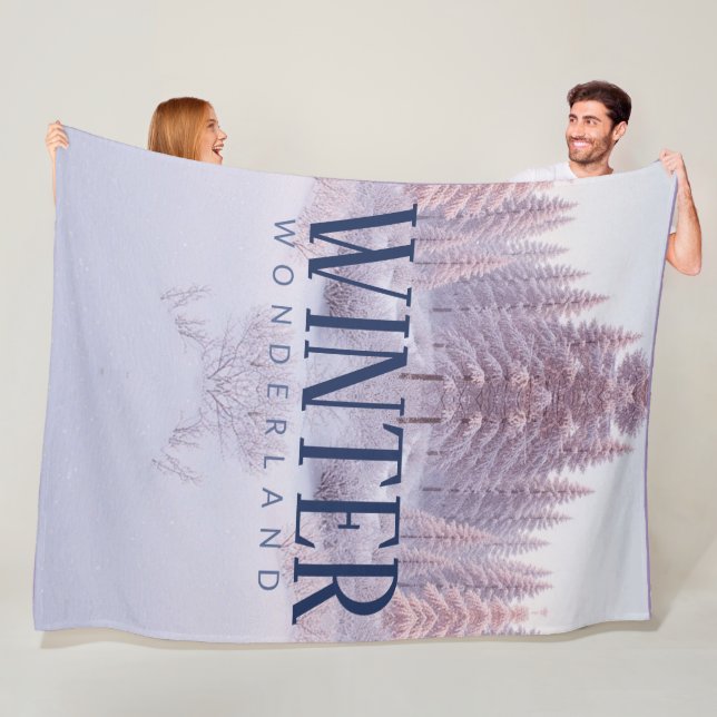 Winter Wonderland Cozy Fleece Blanket  (På plats)