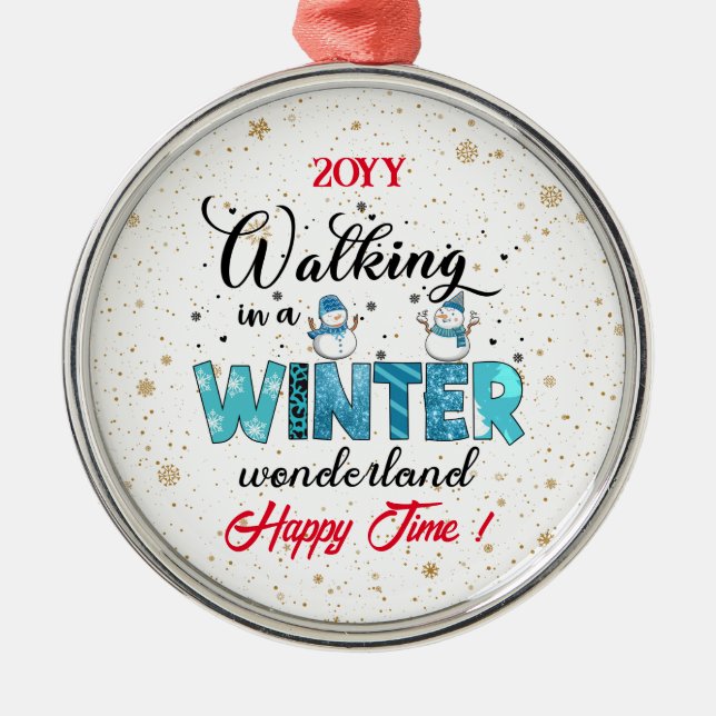 Winter Wonderland Customize Julgransprydnad Metall (Framsidan)