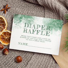 Winter wonderland Diaper raffle baby dusch Tilläggskort