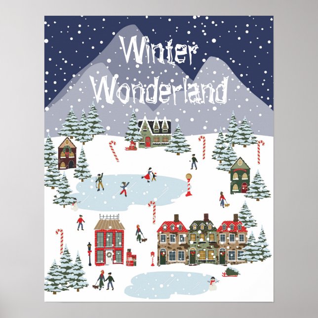Winter Wonderland (eller ändra frasen) Poster (Framsidan)