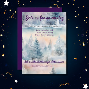 Winter wonderland-festive inbjudningar
