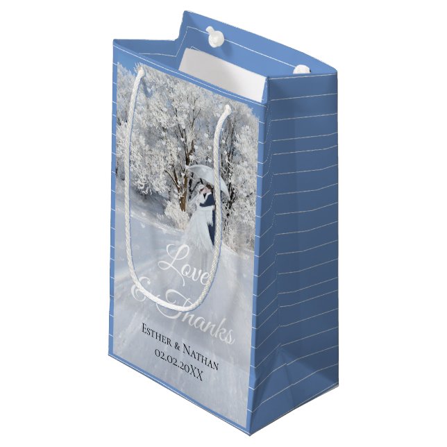 Winter Wonderland Fine Art Wedding Favor (Framsidan Vinklad)