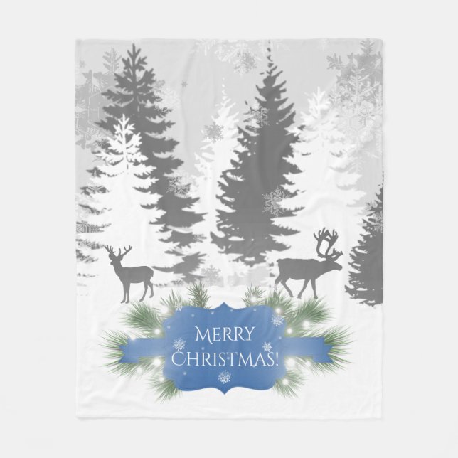 Winter Wonderland Fleece Blanket - Blue (Framsidan)