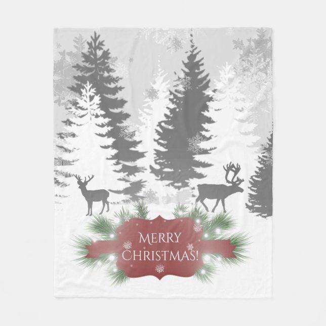 Winter Wonderland Fleece Blanket - Red (Framsidan)